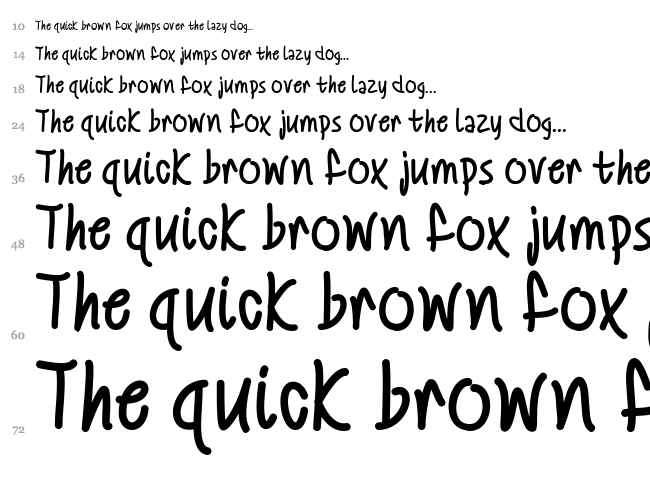 Mf Summertime font waterfall